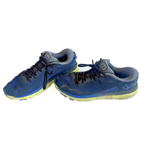 Size 9- Under Armour HOVR Infinite 5 Black Lime Yellow